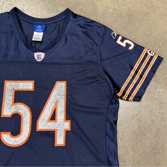 Vintage Reebok NFL Chicago Bears Jersey #54 Brian Urlacher Navy Men’s XL - Picture 2 of 9